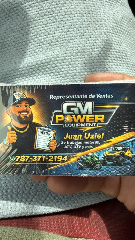 Banner impreso a full color para un negocio, con sus datos